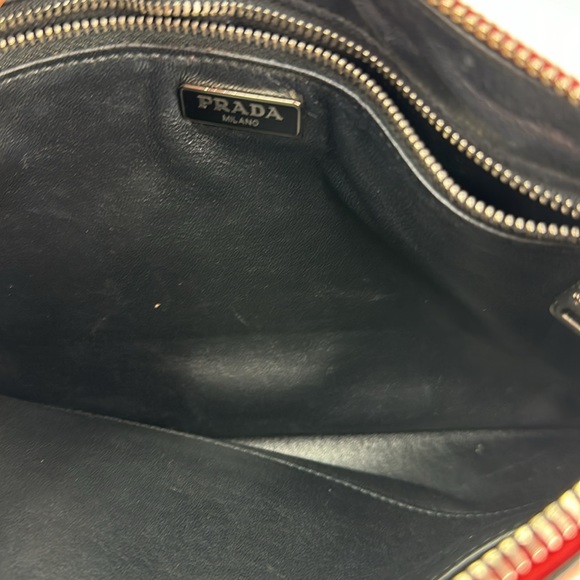 Like New! PRADA Butterfly Print Saffiano Leather Clutch/Purse. PRISTINE! - Picture 6 of 6